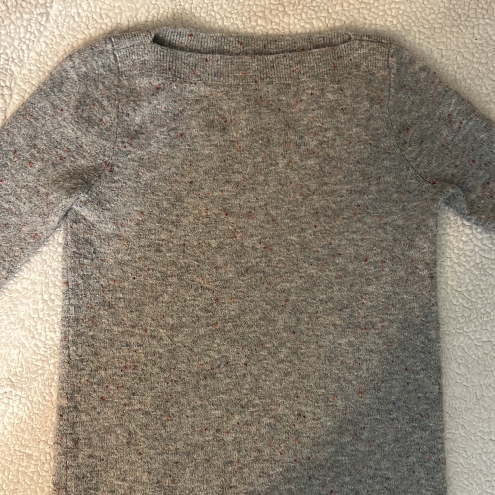 Loft Sweaters | Loft Tunic Boat Neck Gray Speckled Sweater | Size XS - Picture 2 of 5